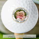 Pelotas De Golf BEST GRANDPA BY PAR Photo Balls de golf personaliz<br><div class="desc">Crea bolas de fotogolf personalizadas para el abuelo golfista con el título editable sugerido BEST GRANDPA BY PAR y el texto de su personalizado debajo. FOTO: Para obtener resultados más rápidos/mejores, elija una foto con el sujeto en el medio y/o prerecorte en una forma cuadrada ANTES de subir. Póngase en...</div>