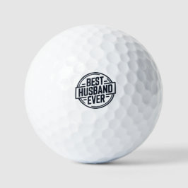 Pelotas De Golf Best Husband Ever Badge Design