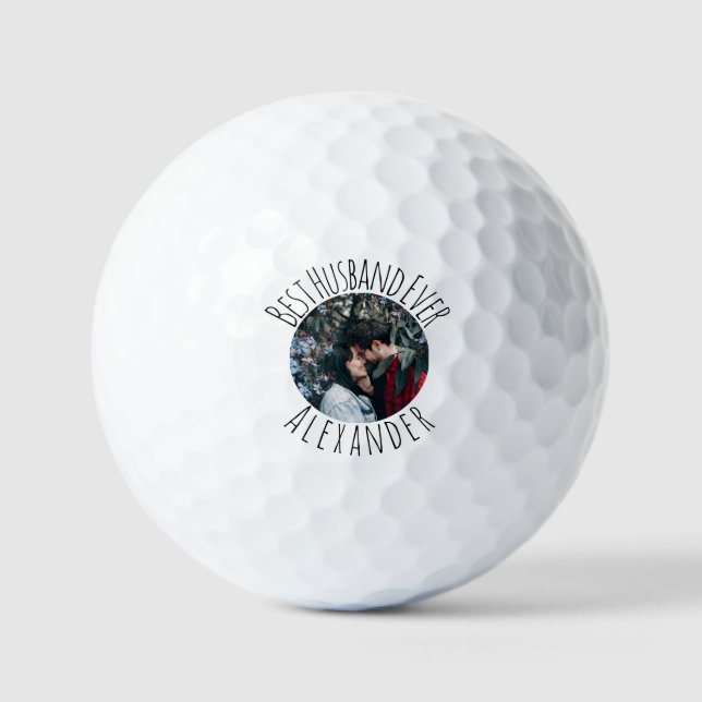 Pelotas De Golf Best Husband Ever Golfer Valentines Day Player (Anverso)