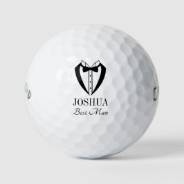 Pelotas De Golf Best Man Black Tuxedo With Bow Tie