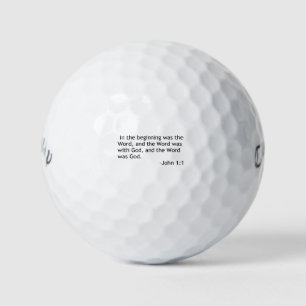 PELOTAS DE GOLF BIBLE QUOTE JOHN