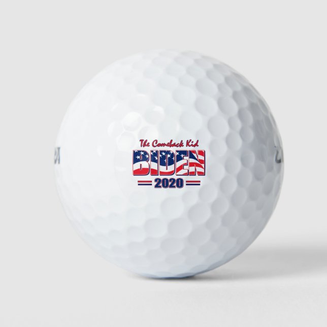 Pelotas De Golf BIDEN-2020-regreso-niño (Anverso)