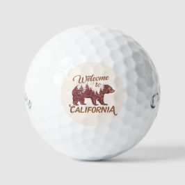 Pelotas De Golf Bienvenidos a California Bear Forest