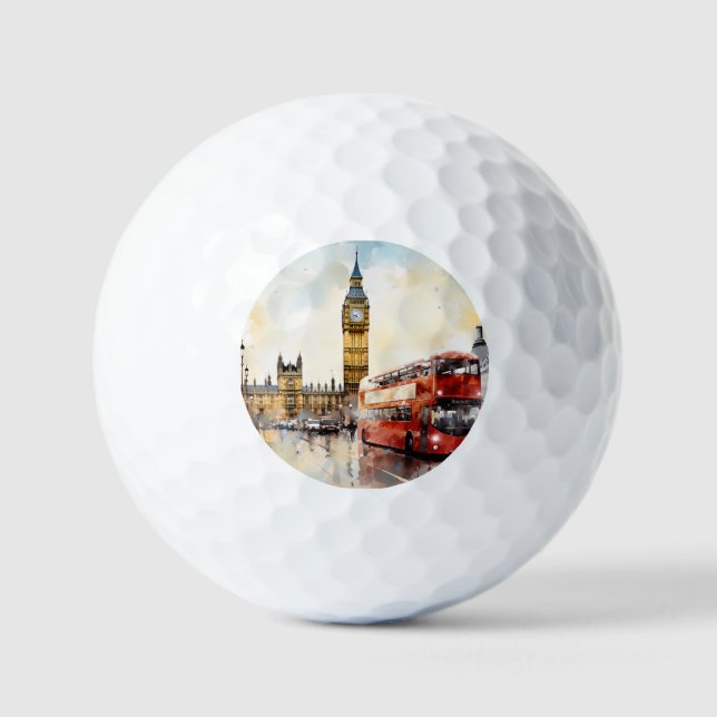 Pelotas De Golf Big Ben, Londres. (Anverso)