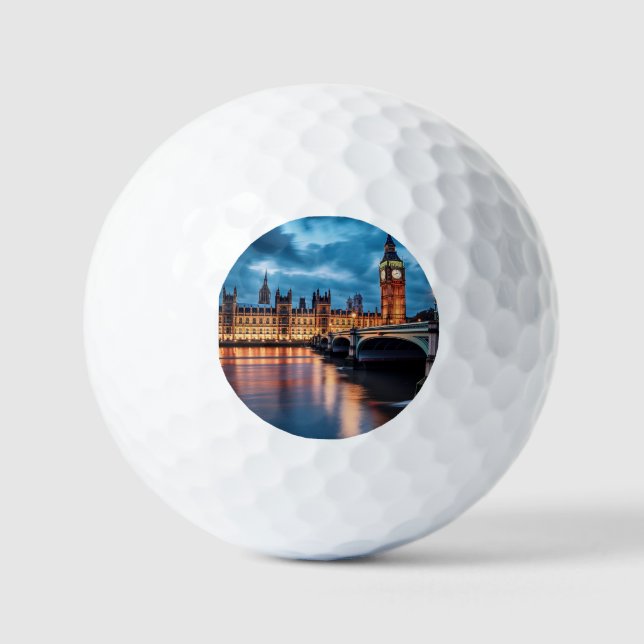 Pelotas De Golf Big Ben, Londres. (Anverso)