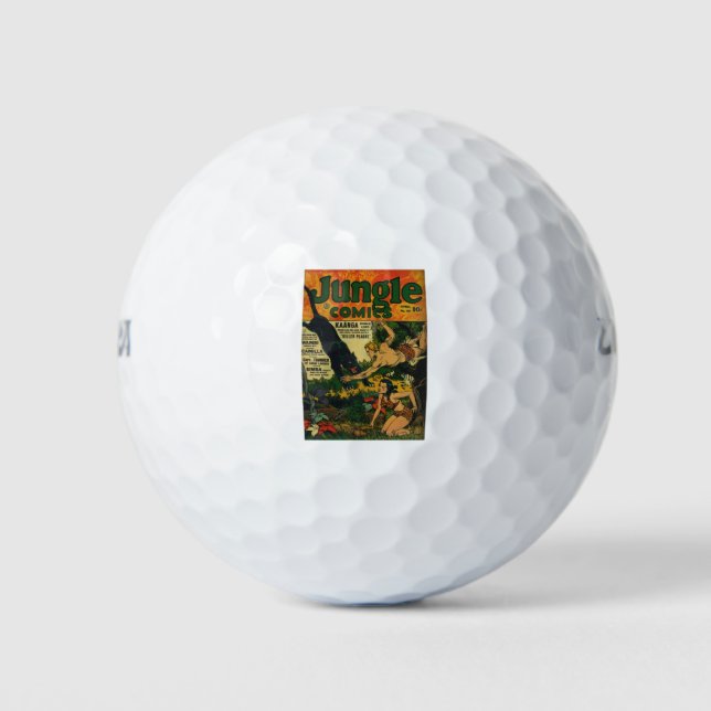 Pelotas De Golf Big Black Jaguar - Rey de la Selva - Leopard (Anverso)