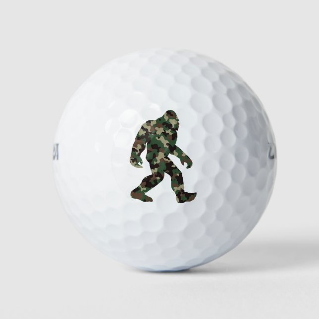 Pelotas De Golf Bigfoot Sasquatch Camo (Anverso)
