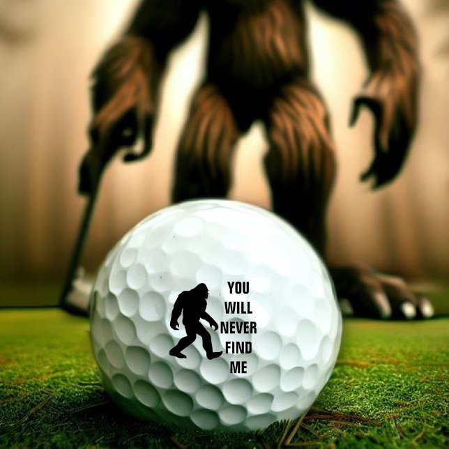 Pelotas De Golf BIGFOOT / Sasquatch : NUNCA ME ENCONTRARÁS (Subido por el creador)