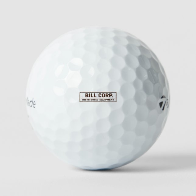 Pelotas De Golf Bill Corp. Equipo Distribuido Prima  (Anverso)