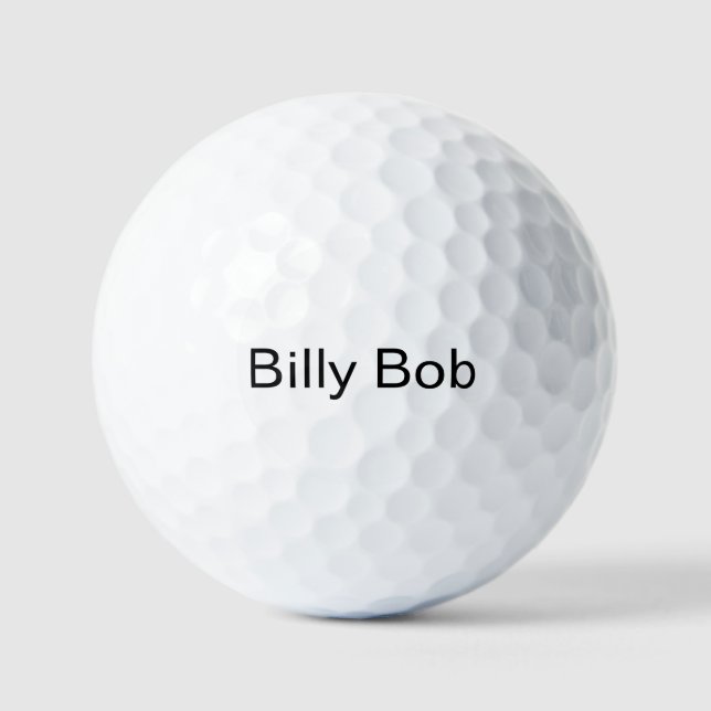 Pelotas de Golf Billy Bob -- ¡Personalízalas! (Anverso)