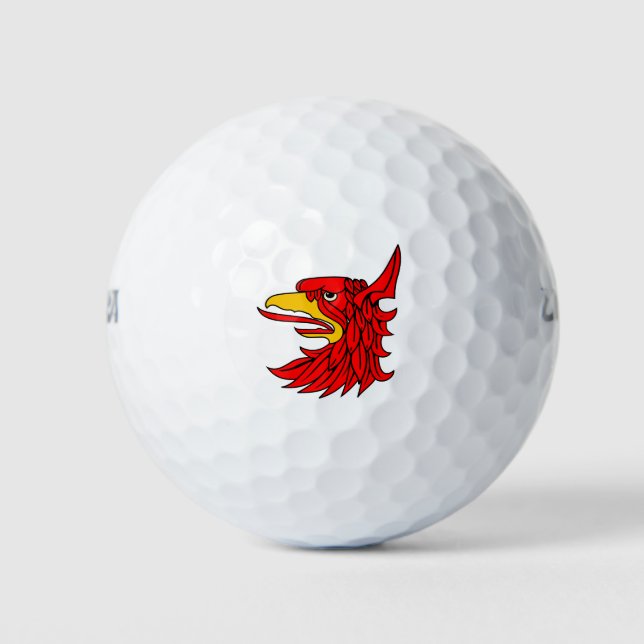 Pelotas De Golf Bird Red Creature Beak (Anverso)