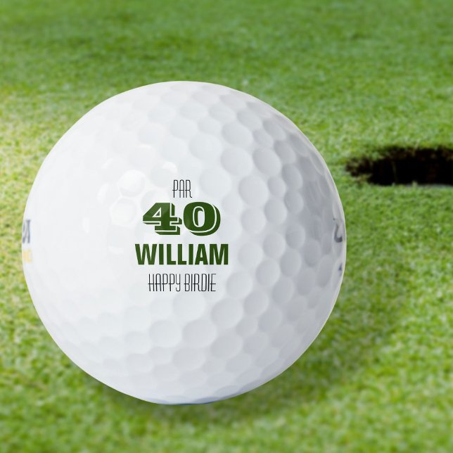 Pelotas De Golf Birdie Birthday Personalizado Golfer Happy (Subido por el creador)