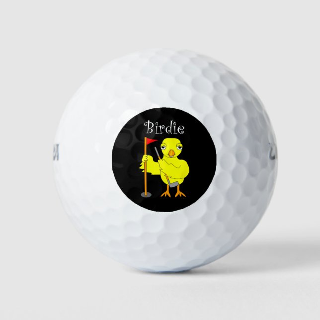 Pelotas De Golf Birdie Golfer Chick (Anverso)