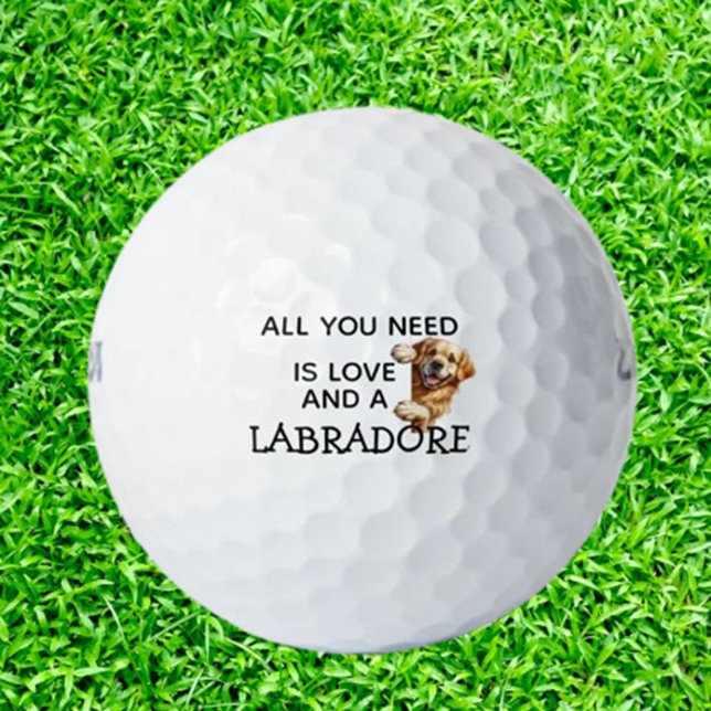 Pelotas De Golf  Birthday Gift for LABRADORE LOVER (Delight any Labrador lover with unique golf balls featuring adorable Lab designs)