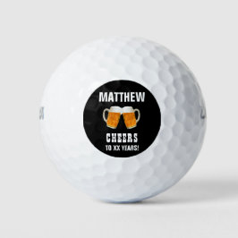 Pelotas De Golf Birthday Golfer Beer Cheer Fun