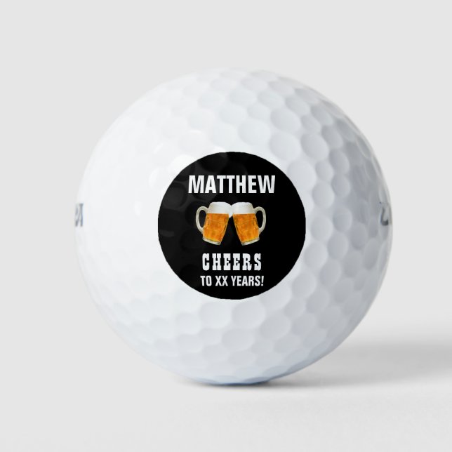 Pelotas De Golf Birthday Golfer Beer Cheer Fun