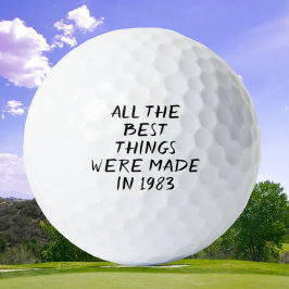 Pelotas De Golf Birthday Golfer Funny 40th happy Dad Golf Balls