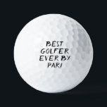 Pelotas De Golf Birthday Golfer Funny 40th happy Dad Golf Balls<br><div class="desc">EL MEJOR GOLFER DE LA HISTORIA POR PARTE!. Cita divertida de cumpleaños número 40. Perfecto para el hijo,  hermano,  marido. La idea de regalo de Golfer. Puedes personalizar el año.</div>