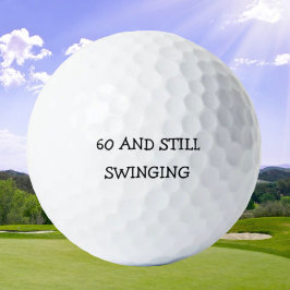 Pelotas De Golf Birthday Golfer Funny 60th happy Dad Golf Balls