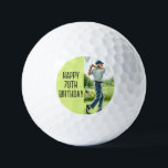 Pelotas De Golf Birthday Golfer Funny 70th happy Dad Golf Balls<br><div class="desc">¡Feliz 70 cumpleaños! Graciosa cita de cumpleaños 70. Perfecto para papá,  abuelo,  padrastro. La idea de regalo de Golfer. Personalizarlo con un nombre.</div>