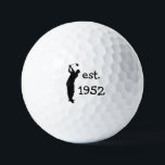 Pelotas De Golf Birthday Golfer Funny 70th happy Dad Golf Balls<br><div class="desc">Est.1952. Graciosa cita de cumpleaños 70. Perfecto para papá,  abuelo,  padrastro. La idea de regalo de Golfer. Personalízalo con un año.</div>