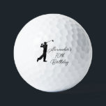 Pelotas De Golf Birthday Golfer Funny 70th happy Dad Golf Balls<br><div class="desc">Cumpleaños 70. Perfecto para papá,  abuelo,  padrastro. La idea de regalo de Golfer. Personalízalo con un año.</div>