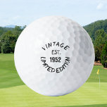 Pelotas De Golf Birthday Golfer Funny 70th happy Dad Golf Balls<br><div class="desc">Edición limitada Vintage est.1952. Graciosa cita de cumpleaños 70. Perfecto para papá,  abuelo,  padrastro. La idea de regalo de Golfer. Puedes personalizar el año.</div>