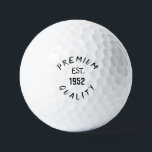 Pelotas De Golf Birthday Golfer Funny 70th happy Dad Golf Balls<br><div class="desc">Vintage est.1952 CALIDAD PREMIUM. Graciosa cita de cumpleaños 70. Perfecto para papá,  abuelo,  padrastro. La idea de regalo de Golfer. Puedes personalizar el año.</div>