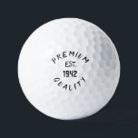 Pelotas De Golf Birthday Golfer Funny 80th happy Dad Golf Balls<br><div class="desc">Vintage est.1942 CALIDAD PREMIUM. Cita divertida de cumpleaños número 80. Perfecto para papá,  abuelo,  padrastro. La idea de regalo de Golfer. Puedes personalizar el año.</div>