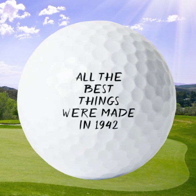 Pelotas De Golf Birthday Golfer Funny 80th happy Dad Golf Balls (Subido por el creador)