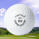 Pelotas De Golf Birthday Golfer Funny 80th happy Dad Golf Balls<br><div class="desc">Edición limitada Vintage est.1943. Cita divertida de cumpleaños número 80. Perfecto para papá,  abuelo,  padrastro. La idea de regalo de Golfer. Puedes personalizar el año.</div>