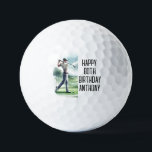 Pelotas De Golf Birthday Golfer Funny 80th happy Dad Golf Balls<br><div class="desc">¡Feliz 80 cumpleaños! Cita divertida de cumpleaños número 80. Perfecto para papá,  abuelo,  padrastro. La idea de regalo de Golfer. Personalizarlo con un nombre.</div>