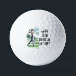 Pelotas De Golf Birthday Golfer Funny 80th happy Dad Golf Balls<br><div class="desc">¡Feliz 80 cumpleaños! Cita divertida de cumpleaños número 80. Perfecto para papá,  abuelo,  padrastro. La idea de regalo de Golfer. Personalizarlo con un nombre.</div>