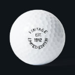 Pelotas De Golf Birthday Golfer Funny 80th happy Dad Golf Balls<br><div class="desc">Edición limitada Vintage est.1942. Cita divertida de cumpleaños número 80. Perfecto para papá,  abuelo,  padrastro. La idea de regalo de Golfer. Puedes personalizar el año.</div>