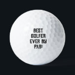 Pelotas De Golf Birthday Golfer Funny 90th happy Dad Golf Balls<br><div class="desc">EL MEJOR GOLFER DE LA HISTORIA POR PARTE!. Cita divertida de cumpleaños número 90. Perfecto para papá,  abuelo,  hermano,  esposo. La idea de regalo de Golfer. Puedes personalizar el año.</div>