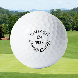 Pelotas De Golf Birthday Golfer Funny 90th happy Dad Golf Balls