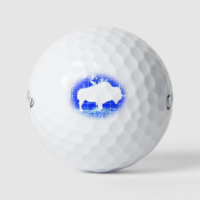 Pelotas De Golf Bison Blues (Anverso)