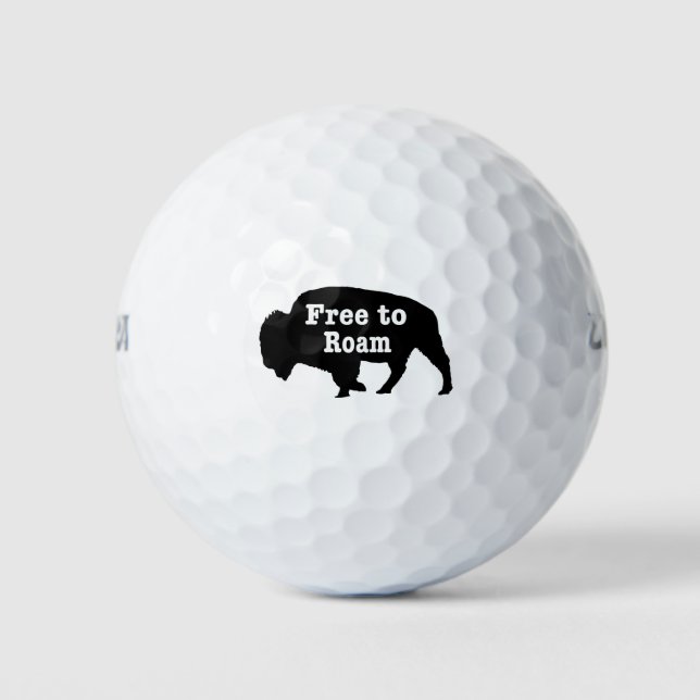 Pelotas De Golf Bison Free To Roam (Anverso)