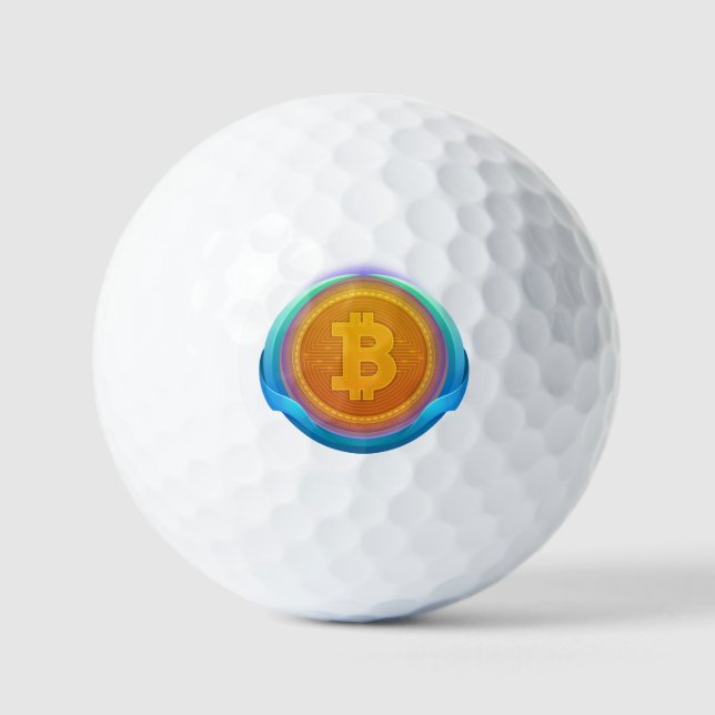 PELOTAS DE GOLF BITCOIN DE CRIPTOCURRENCIA (Anverso)