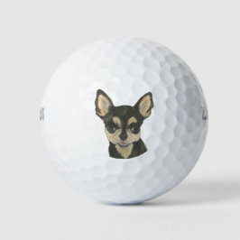 Pelotas De Golf Black and Tan Shorthairo Chihuahua