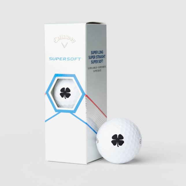 Pelotas de golf Black Clover Callaway Supersoft 3  (Embalaje)