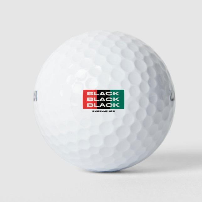 Pelotas De Golf Black Excellence (Anverso)