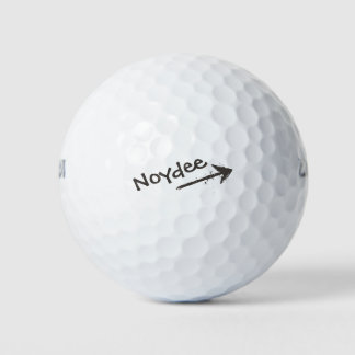 Pelotas De Golf Black Lettering and Arrow on your