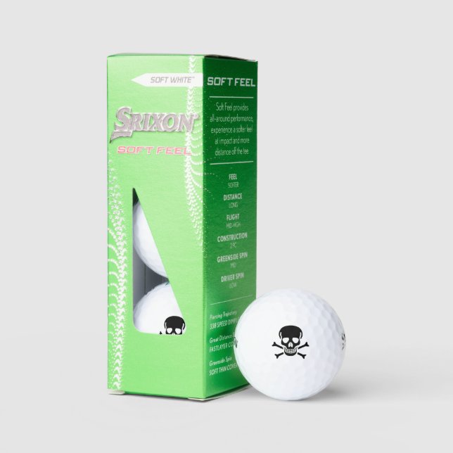 Pelotas de golf Black Skull Srixon Soft Feel 3 pac (Embalaje)