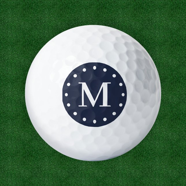 Pelotas De Golf Blanco azul de la Marina Monográfica Moderna (Subido por el creador)