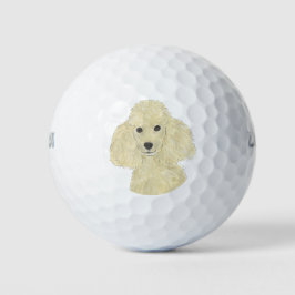 Pelotas De Golf Blonde Tan Golden Poodle