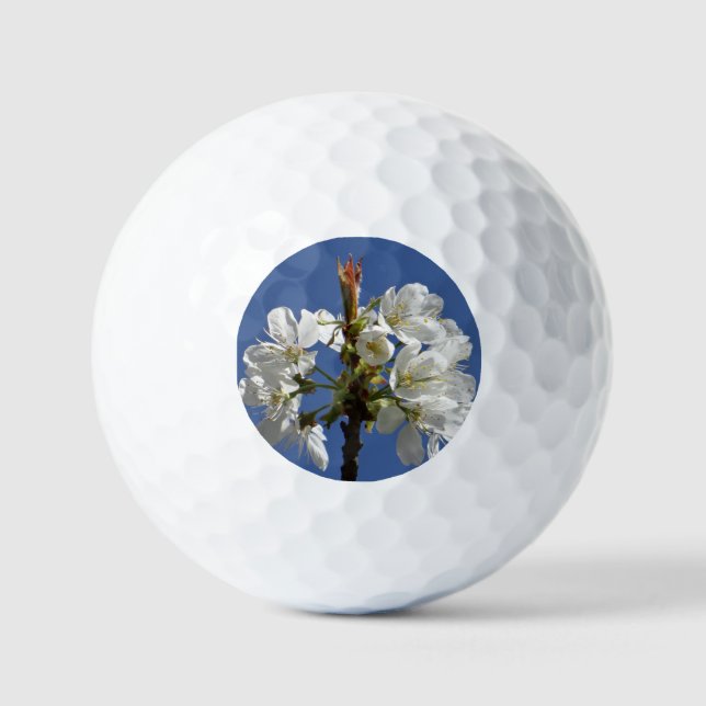 Pelotas De Golf Bloom de Primavera Blanca (Anverso)