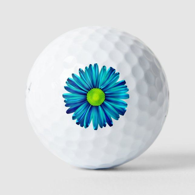 Pelotas De Golf Blue Chrysanthemum Golf Ball (Anverso)