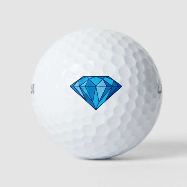 Pelotas De Golf Blue Diamond Golf Balls (Anverso)