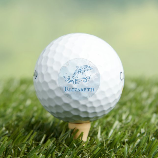 Pelotas De Golf Blue Dolphin Personalized Golf Balls (Camiseta in situ)